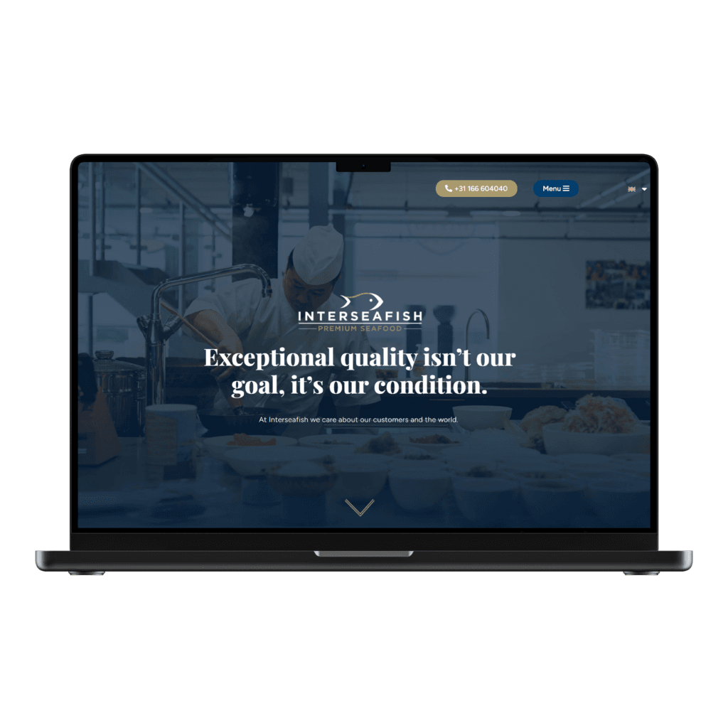 Interseafish website redesign