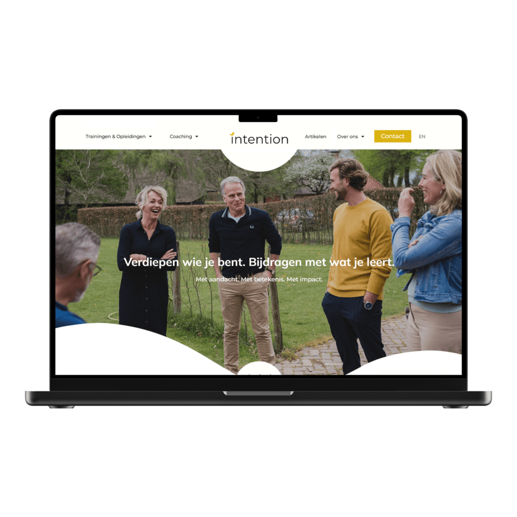 Intention website redesign