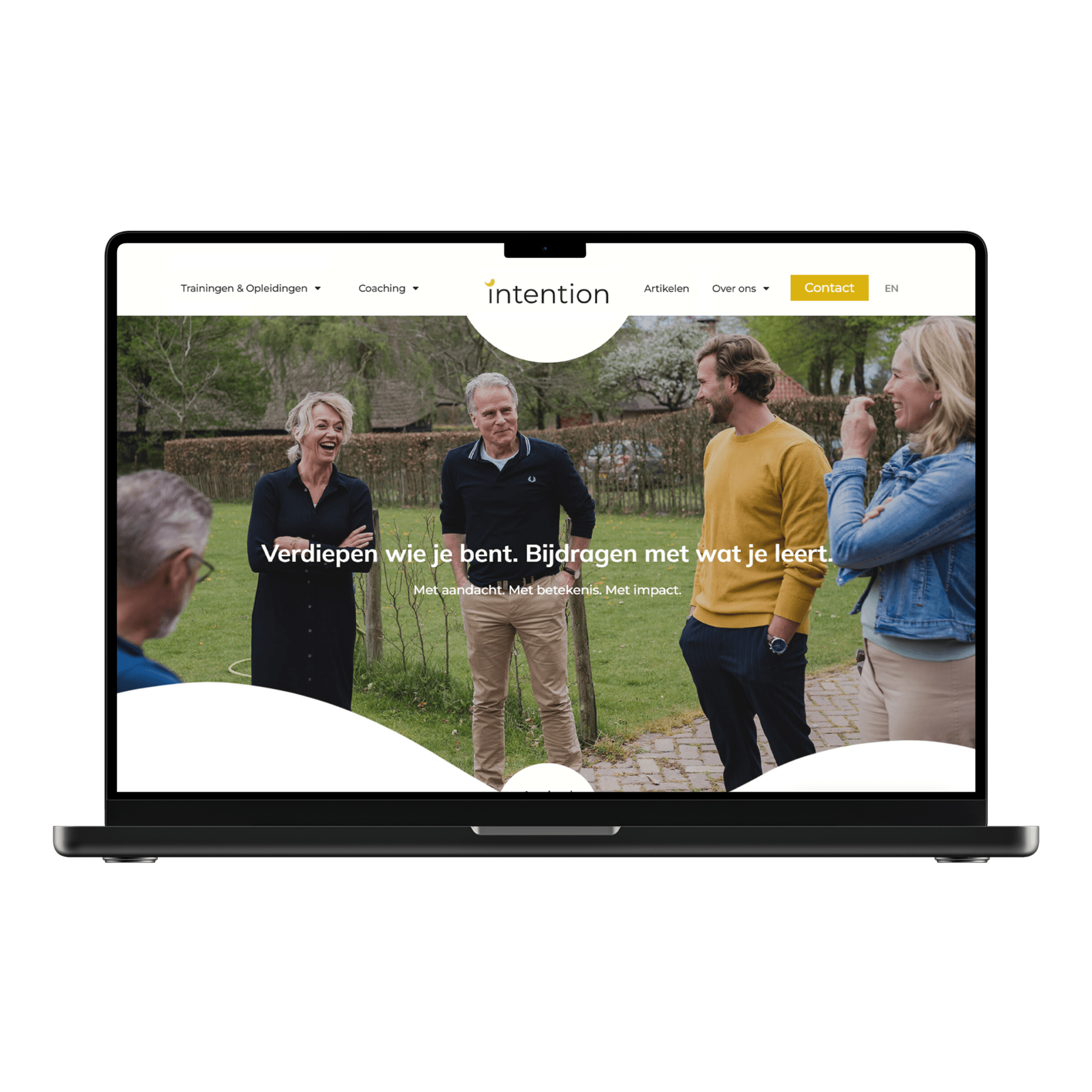 Intention website redesign